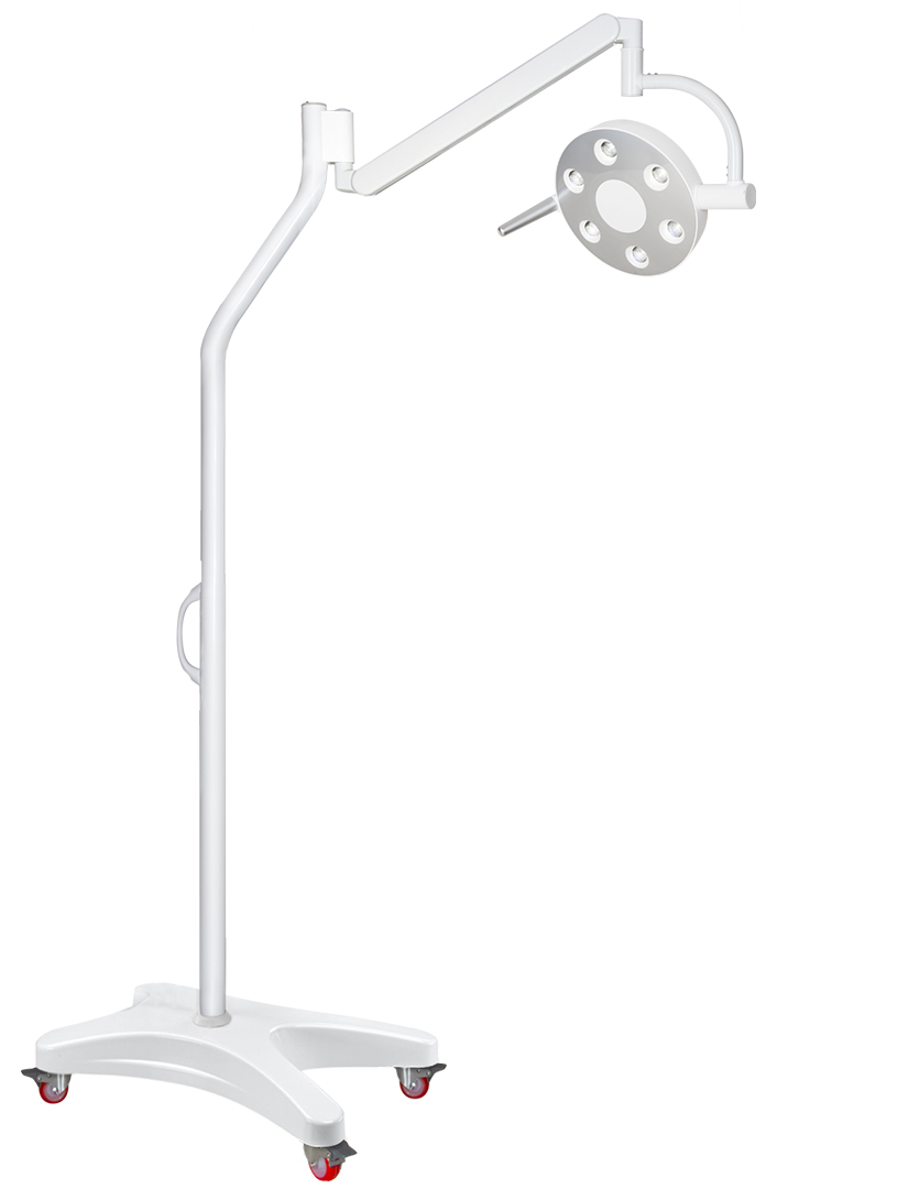Lampada dentale Esalight 2, con supporto a stativo, uso medicale odontoiatrico chirurgico.