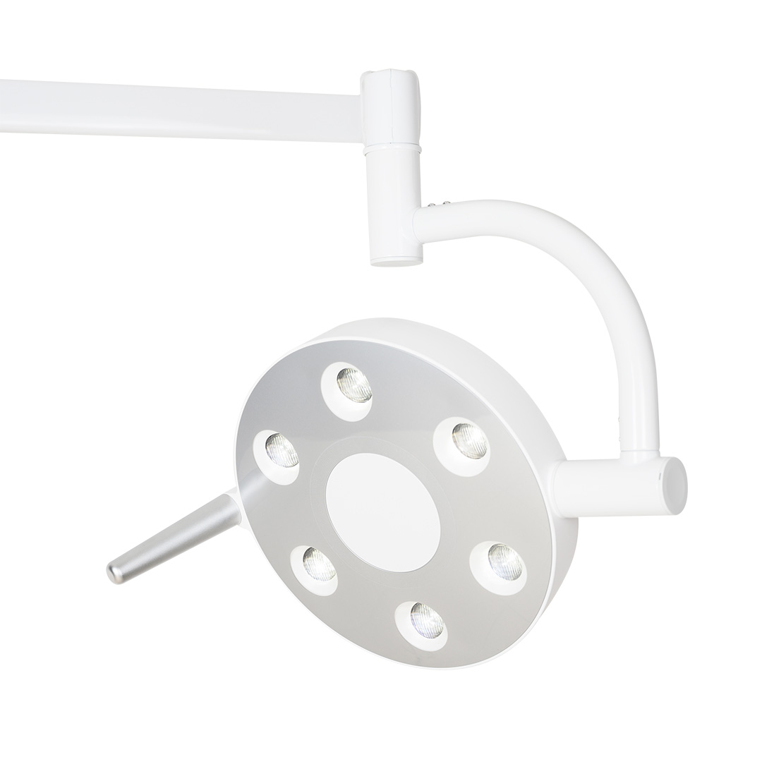 Lampada dentale Esalight 2, installazione a riunito odontoiatrico / Podologico