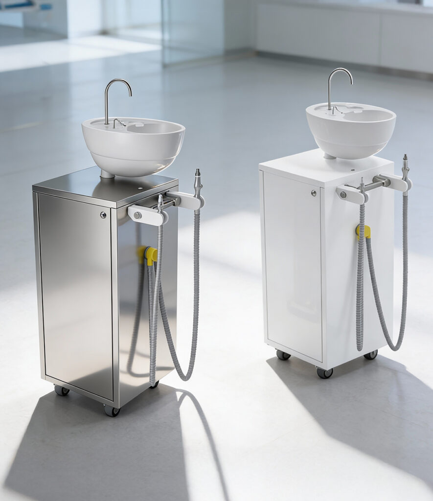 Aspirol mobile dental surgical suction unit designed and manufactured in Italy