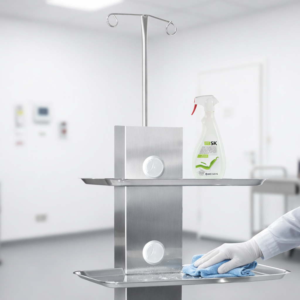 Easy Tray – Modular Medical and Dental Cart with Integrated Power