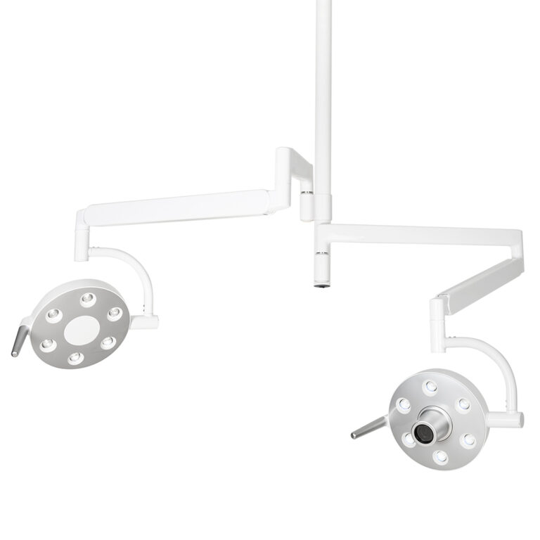 Lampada scialitica led testa doppia EsaLight + EsaCam con telecamera HD integrata per odontoiatria, chirurgia e veterinaria – illuminazione premium