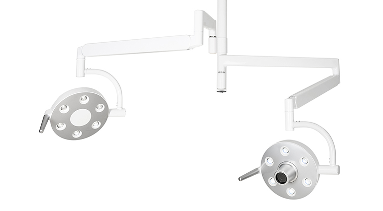 EsaCam and EsaLight dual-head LED operating light system for dental and surgical use
