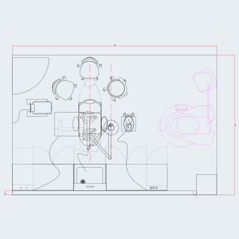 Technical layout for the design of the Handy Surgery operating room